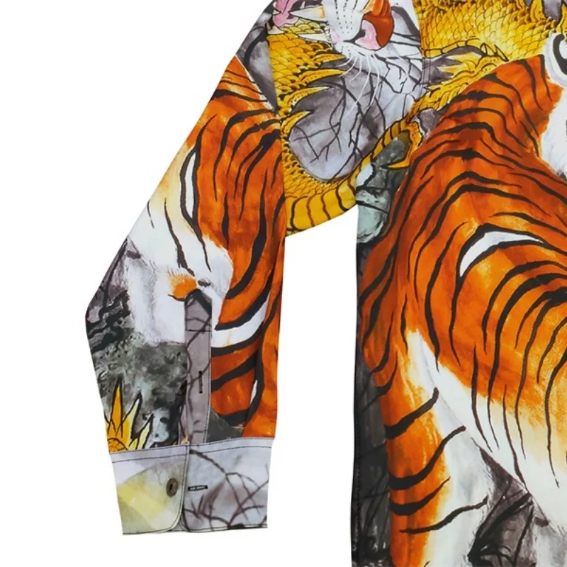 WACKO MARIA Streetwear Japanese High-end Shirt Men's Women's Fashion Print LWT Loose Hawaii Long Sleeve Shirt