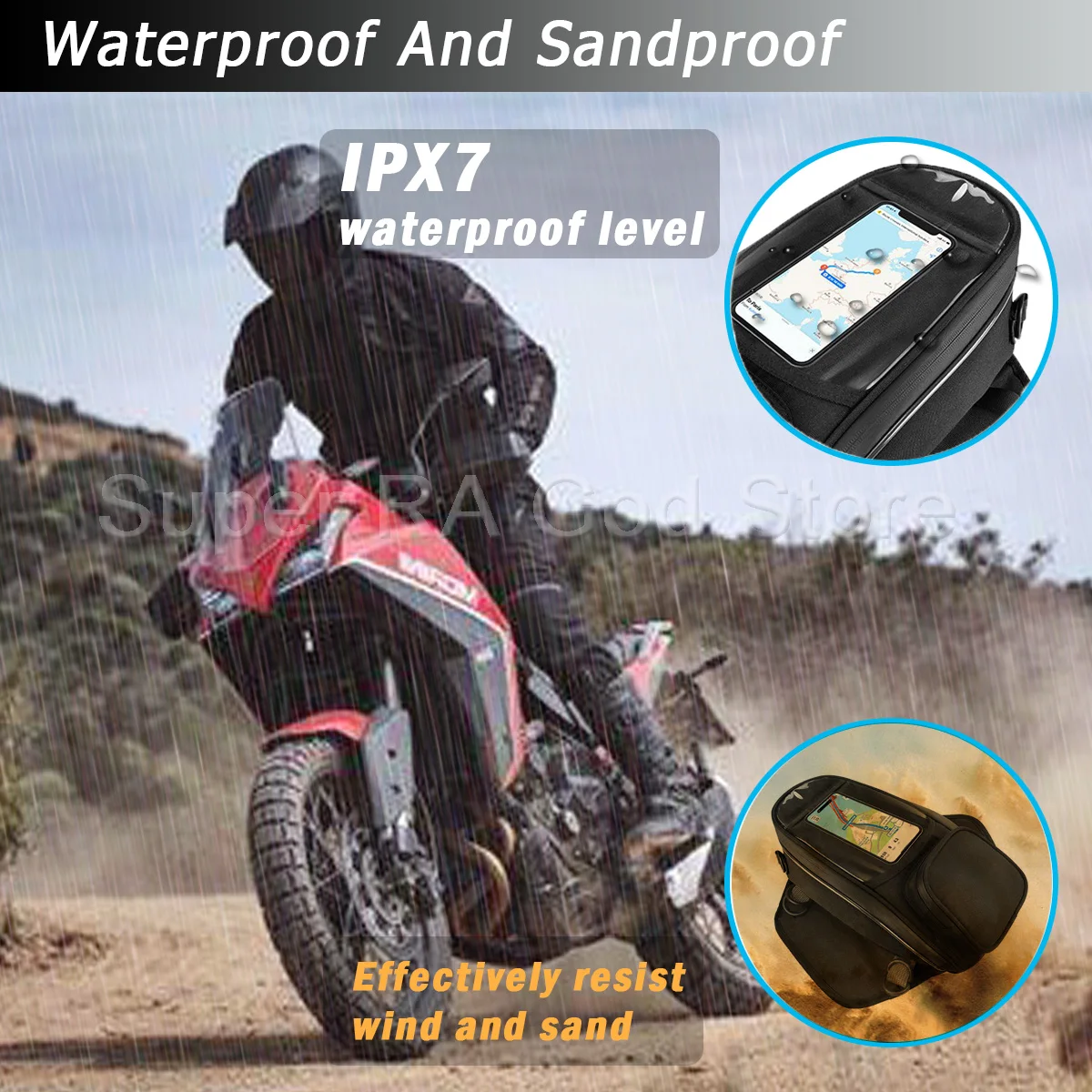 For X-Cape 650 649 X cape Xcape 2022 2023 Motorcycle fuel tank navigation pack is waterproof