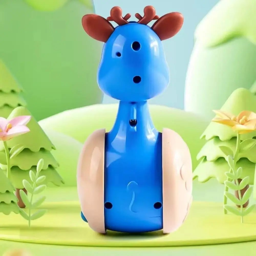 Kreative Rehkitz Schiebe Tumbler Spielzeug Cartoon Frühe Bildung Kinder Tumbler Rassel Interaktive Musical