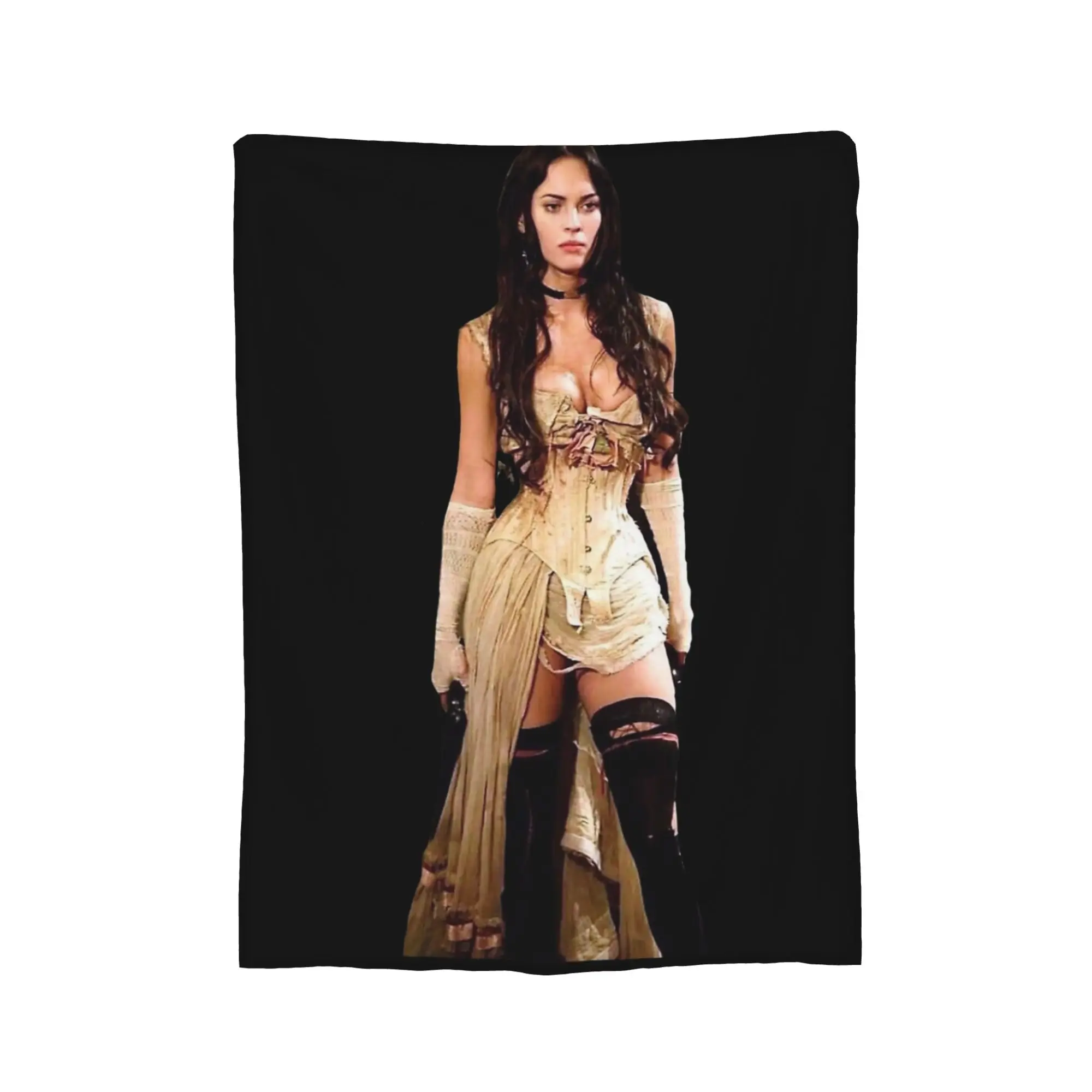 Megan Fox Is A Badass Wool Blankets  Funny Throw Blanket for Bed Sofa Couch 150*125cm Quilt