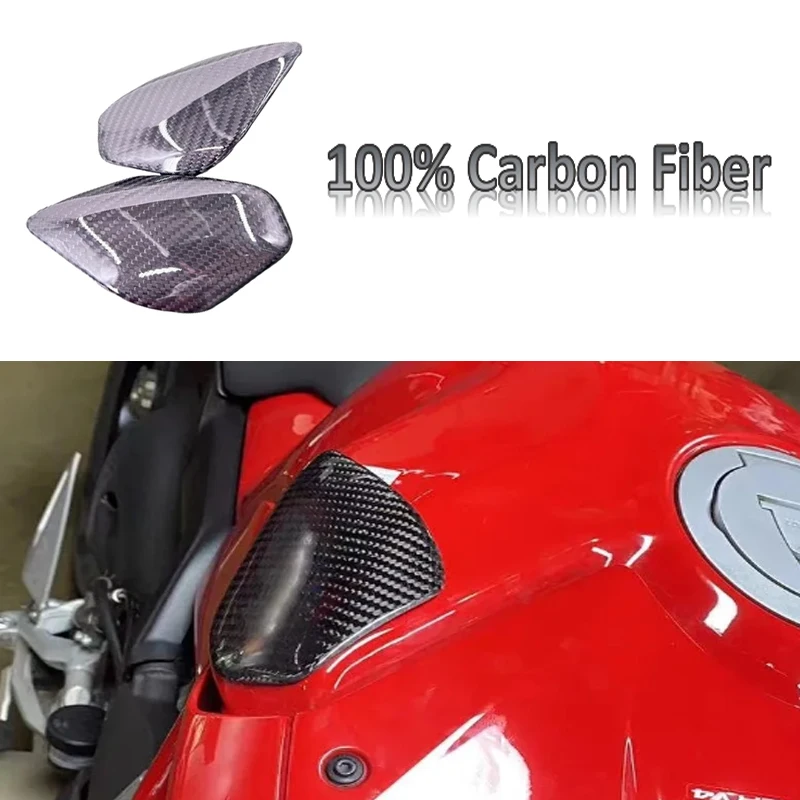 

Fuel Tank Corner Trim Cover Carbon Fiber For Ducati panigale V4 V4S V4R Speciale 2018-2021 Streetfighter V4 V4S 2020-2024