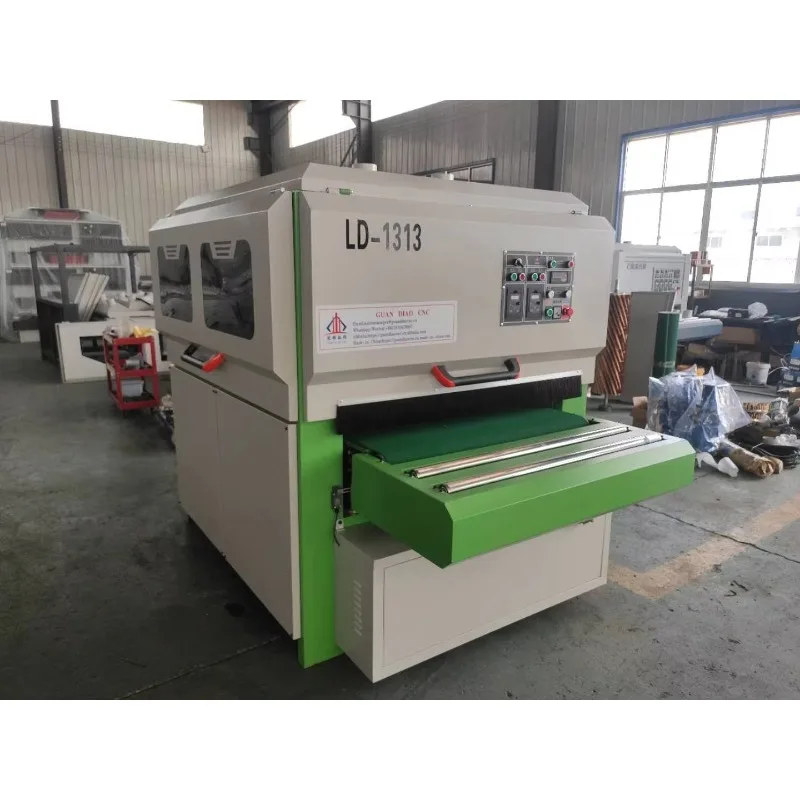 Automatic Combination Door Cabinet Wood Disc Brush Polish Sanding Sander Machine