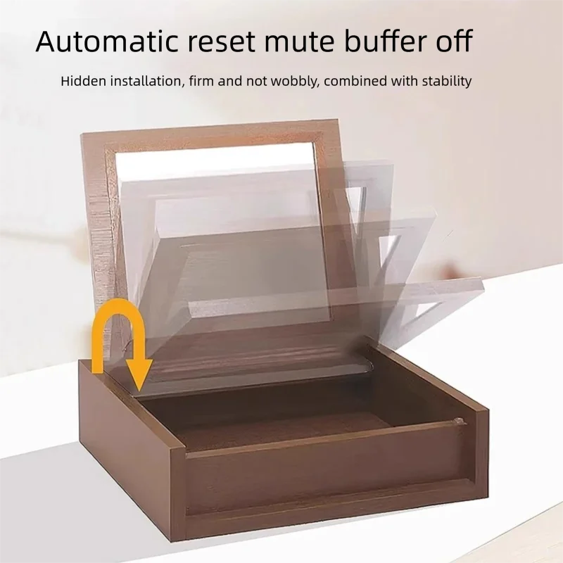 Hidden quick-install vanity cabinet door hinge makeup table top hinge with soft-close