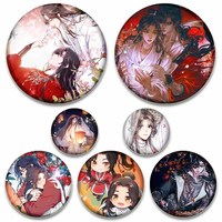 Heaven Official’s Blessing Brooch for Backpack Tian Guan Ci Fu Hua Cheng Xie Lian Cosplay Badge Pin Anime Jewelry Clothes Decor