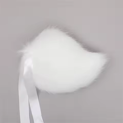 7 Colors Kawaii Rabbit Tail Plush Fursuit Pink Anime Tails Cosplay Costume Props Lolita Bunny Tail for Party Role Play JK Girl