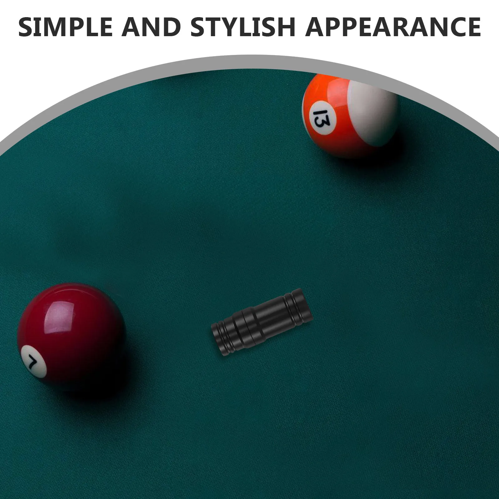 

Billiard Cue Joint Protector Threaded Caps Black Protectors Rod Plastic for Cues