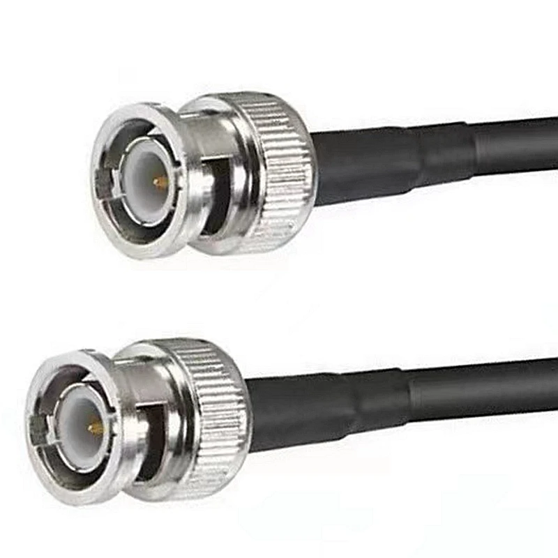 RG58 Coax Cable Q9 BNC Male To BNC Male Connector Q9 BNC to BNC Male Crimp for RG58 Pigtail Antennm 15cm/20cm/200cm