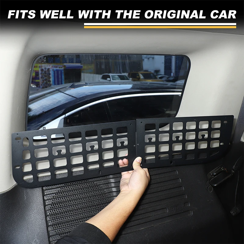 

Aluminum Alloy For Hummer H2 H3 2003-2009 Car Trunk Side Window Storage Fence Storage Shelf Organizer Rack Hanging Bracket