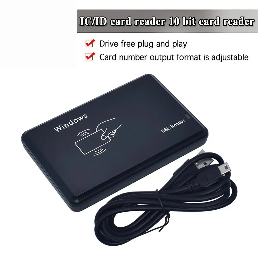 Lector RFID de 125KHz y 13,56 MHz, Sensor de proximidad USB, lector de tarjetas inteligentes sin unidad, dispositivo de emisión USB para