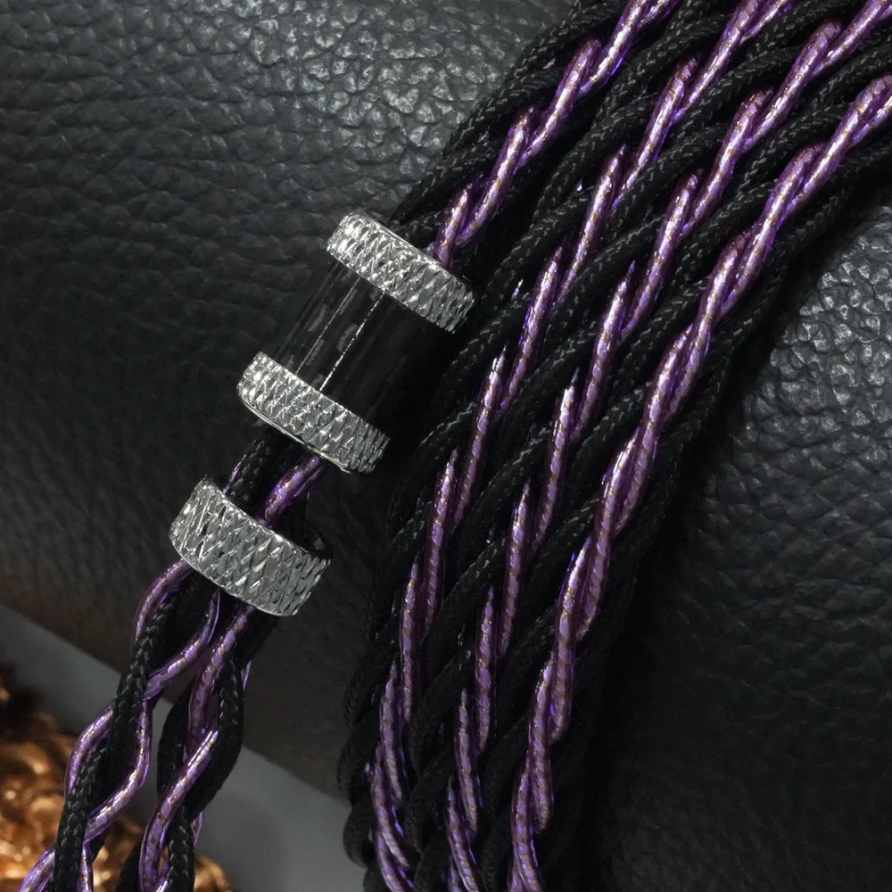 XINHS X20 8-Core Silver Foil+Guhe Copper Hybrid Headphone Upgrade Cable 0.78 2pin/HD650/IE900/KZ-QDC/MMCX，2.5/3.5/4.4mm - Image 5