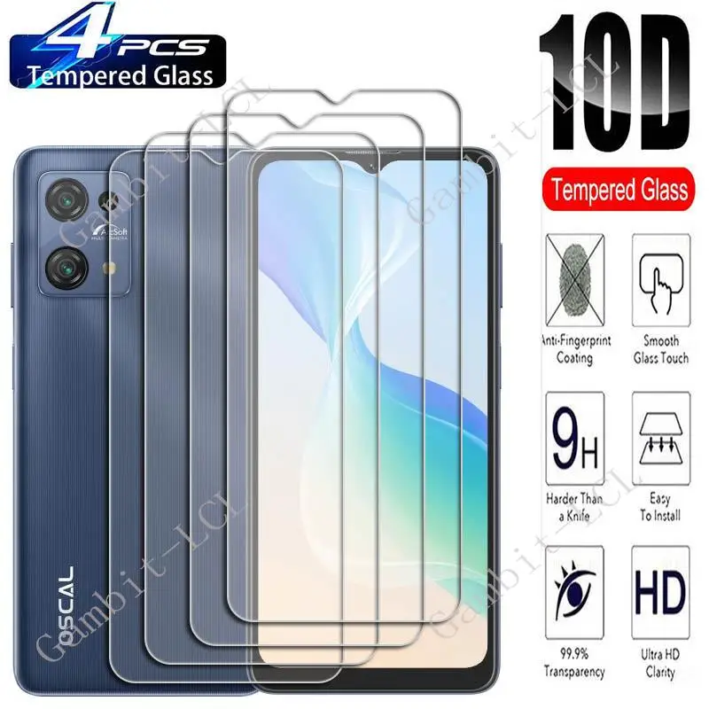 4PCS Tempered Glass For Blackview Oscal C30 C60 C70 C80 S80 BV7100 BL8800 Pro 5G BL5000 BL6000 A80 Plus  Screen Protector Film