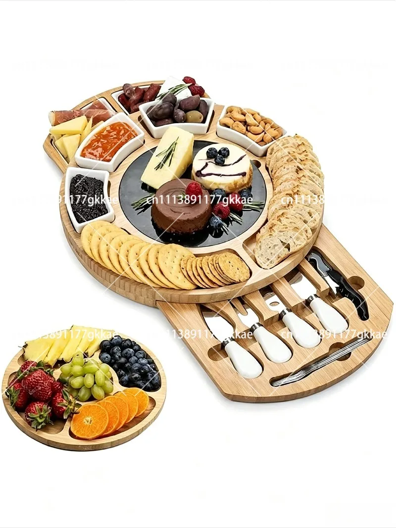 New Cheese Cutting Board, Pull-out Multi-functional Cutting Board for Home Use, Suitable for Fruits, Bread, and Steak