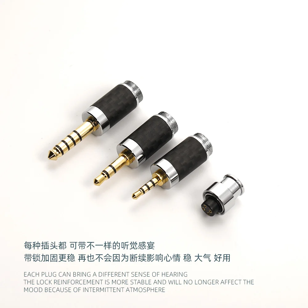 

Carbon fiber 3-in-1 DIY welding assembly parts 6.35mm 3.5mm 2.5mm 4.4mm XRL 5-in-1 replaceable first-line five