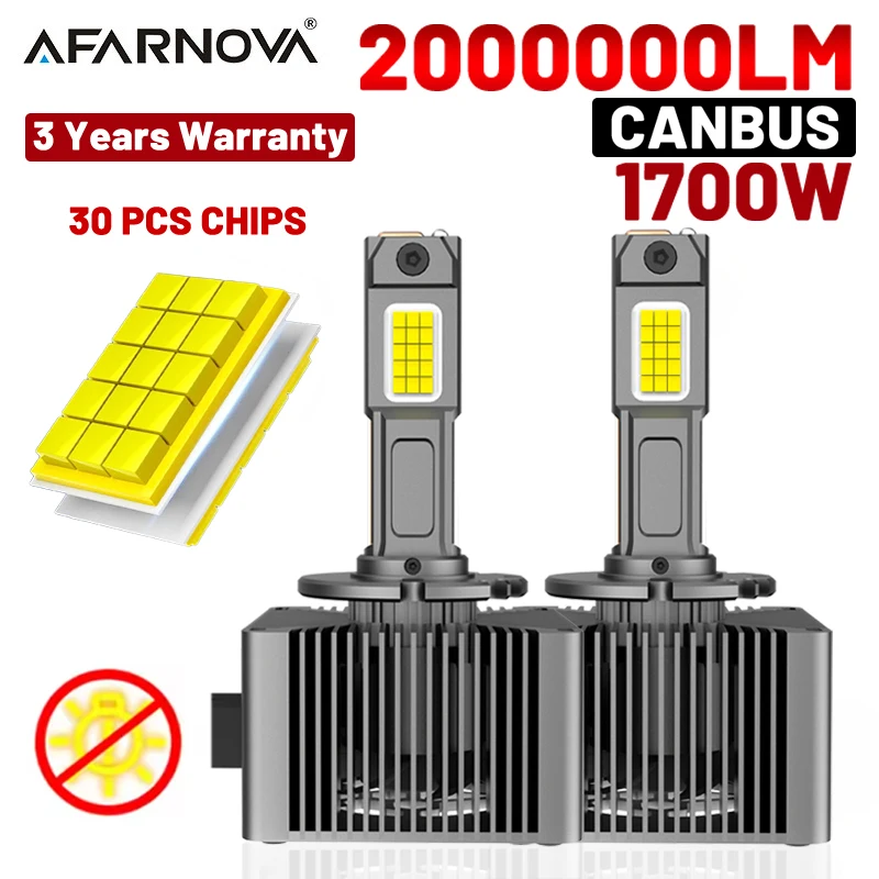 

D3S LED D1S Car Headlights Bulbs D4S D2S CANBUS 1700W 2000000LM Bulb D1R D2R D3R D4R Fog lights Xenon HID 1:1 Plug&Play D Lights