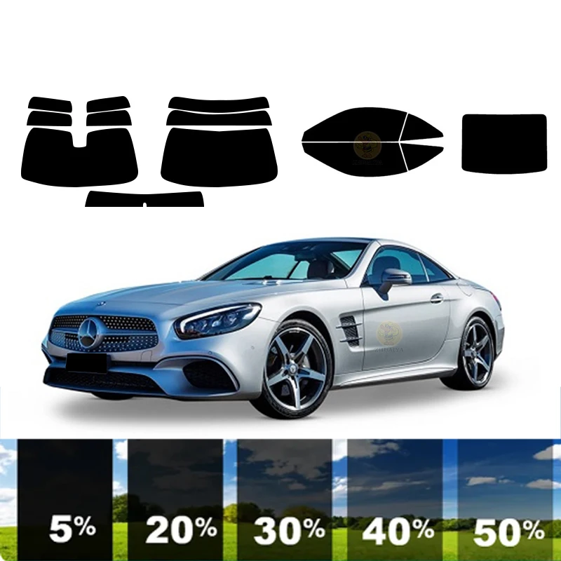 

precut Removable Window Tint Film For Car 100% UVR Heat Insulation Carbon ﻿For MERCEDES-BENZ SL-CLASS 2 DR CONVERTIBLE 2013-2020