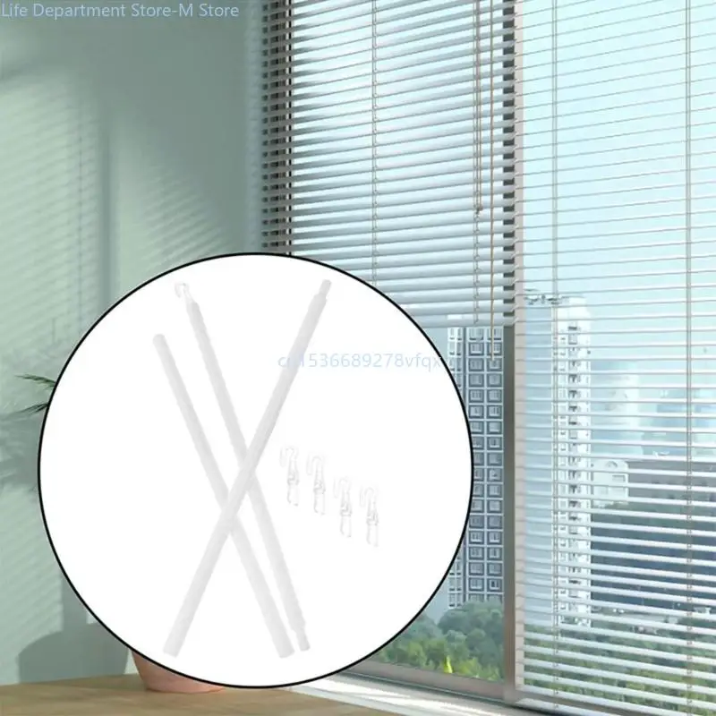 Window Blind Control Rod Plastic Curtain Wand for Privacy and Light Management