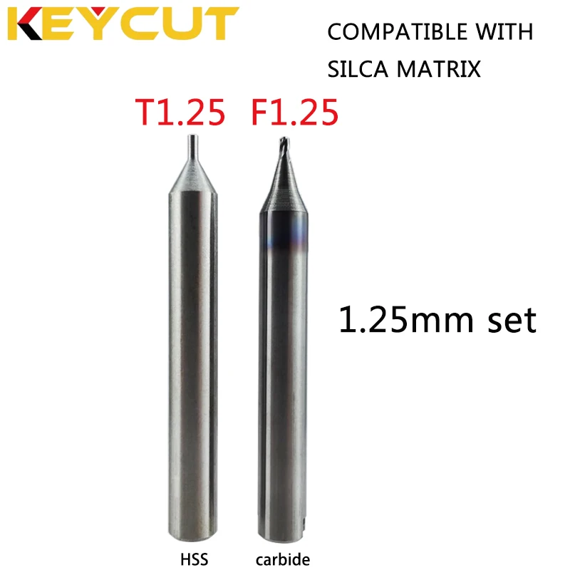 Silca F1.25 1,25 mm Schneider und Silca T1.25 Tracer Passend für SILCA MATRIX Schlüsselkopiermaschine Aftermarket-Schlosserwerkzeuge