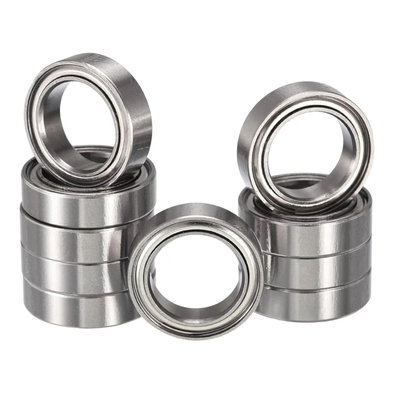 6700ZZ Deep Groove Ball Bearings, ID 10mm X OD 15mm X Width 4mm, Double Metal Shielded Ball Bearing Chrome Steel Z2 10pcs