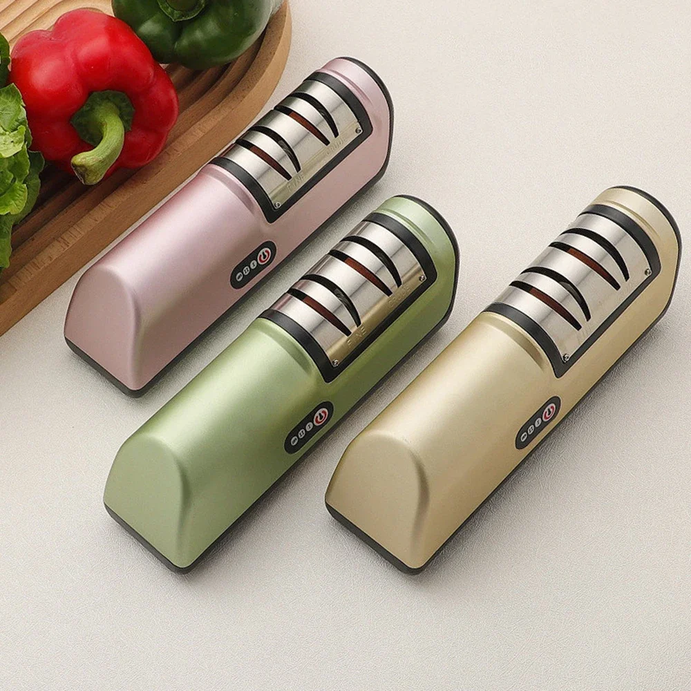 

GGE Upgrade Electric Knife Sharpener Home Accessories Kitchens Choices Sharpener for Knives Multifunctional Kitchen Accessory