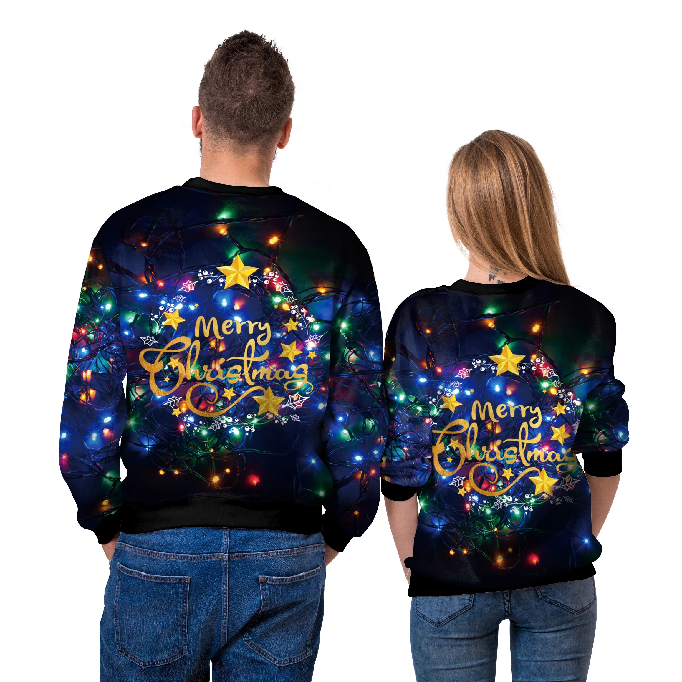 [أنت سري] بلوفرات نسائية لعيد الميلاد برقبة دائرية بلوزات غير رسمية مطبوعة على شكل رجل ثلج بأكمام طويلة للسيدات للخريف والشتاء