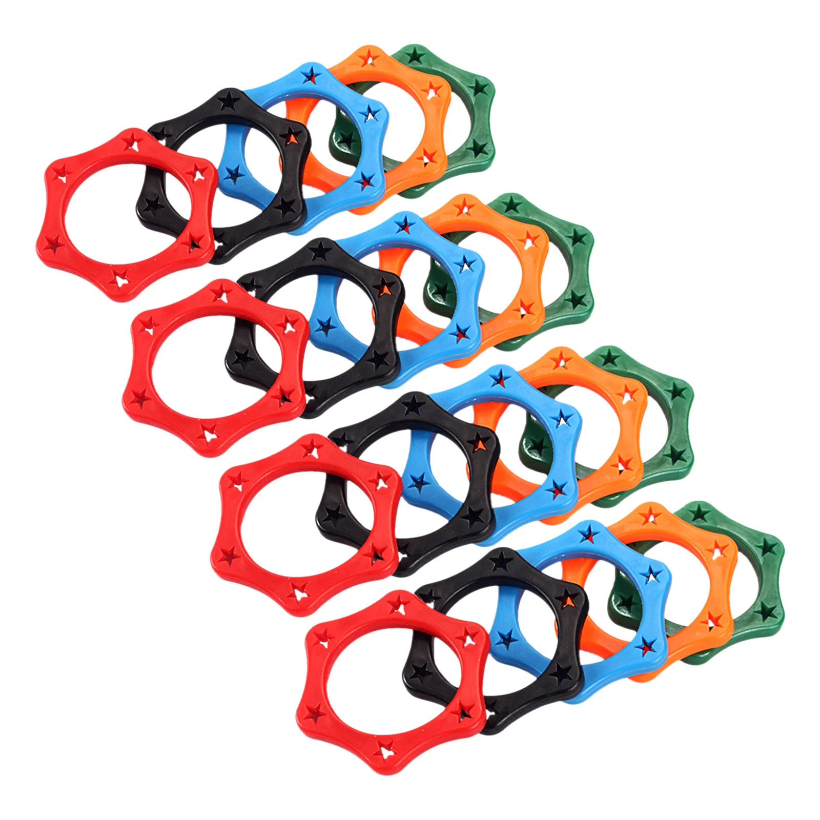 

20pcs Microphone Anti Slip Ring Universal Shockproof Mic Bumper For Wireless Handheld Microphones Stage Live Streaming