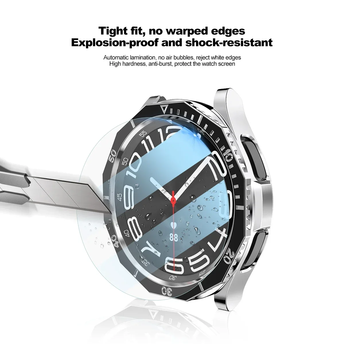 3IN1 Mod Kit TPU Case+Frame for Samsung Galaxy Watch 6Classic 43 47mm Metal Bezel & Tempered Glass for Galaxy Watch6 Accessories