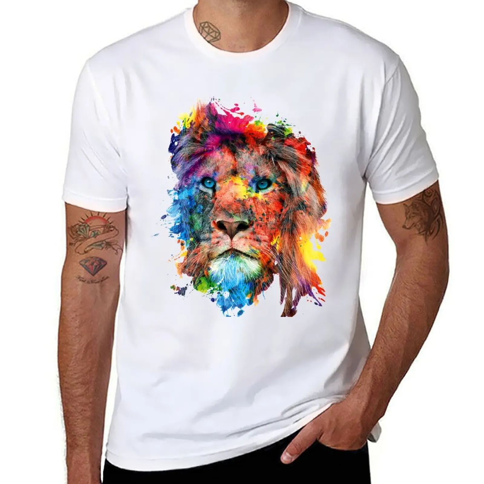 

Lion T-Shirt topping oversize t-shirts man funny costumes custom shirt heavy weight t shirts for men