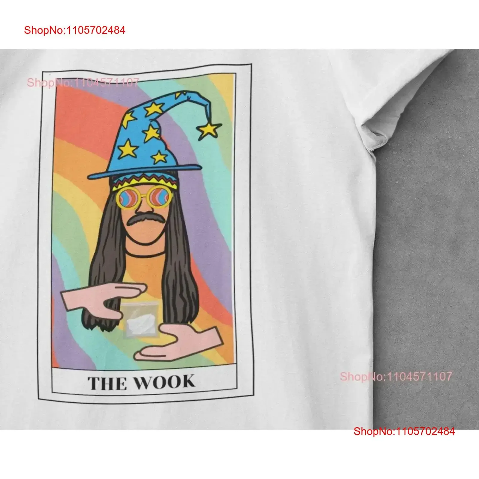 The Wook Tarot card edition T shirt edm merch Rave tee vintage Washed Comfortable graphic Top For Everyday Wear Stylish fashion