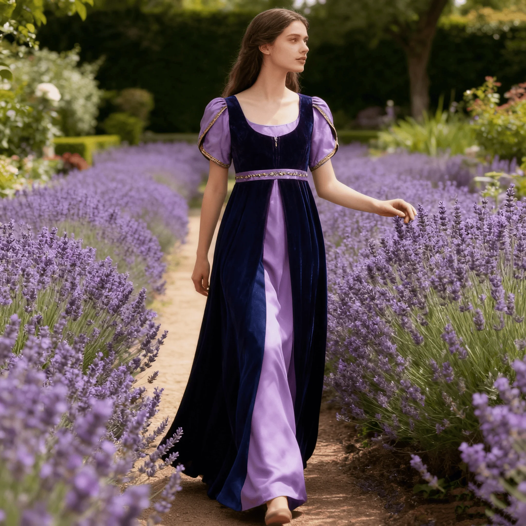 

New Bridgeton Dress Cosplay Costume Two Piece Set Medieval Tea Party Dance Party Women Elegant Long Dress Performance skirt