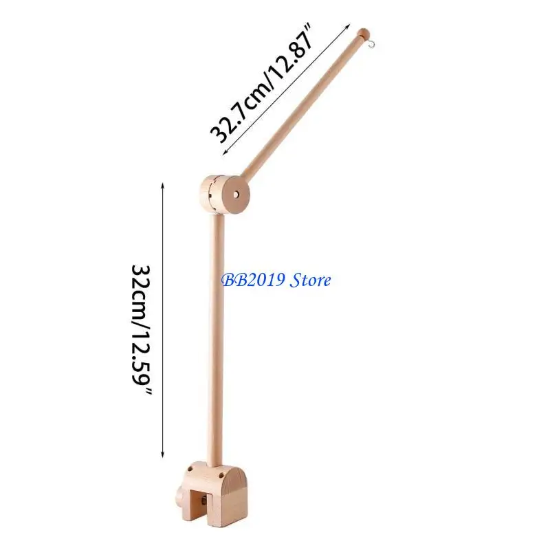 Q0KB Baby Cribe Cun Nucken Cuna madera Cuna Mobile Soporte colgantes Regalo ducha recién nacido