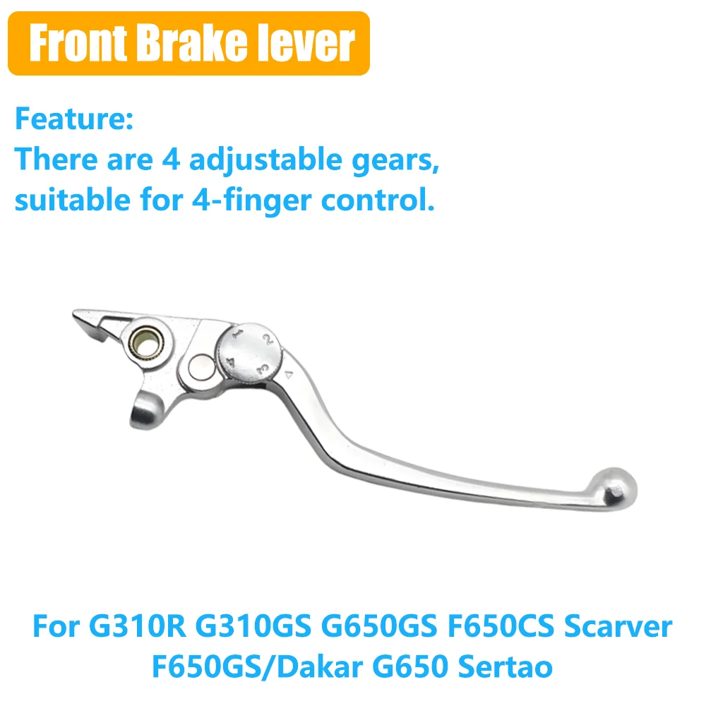 Para BMW G310R G310GS G650GS G 310 R GS F650CS F 650 CS Scarver F650GS dakaR G650 Sertao palancas de freno de manija de motocicleta