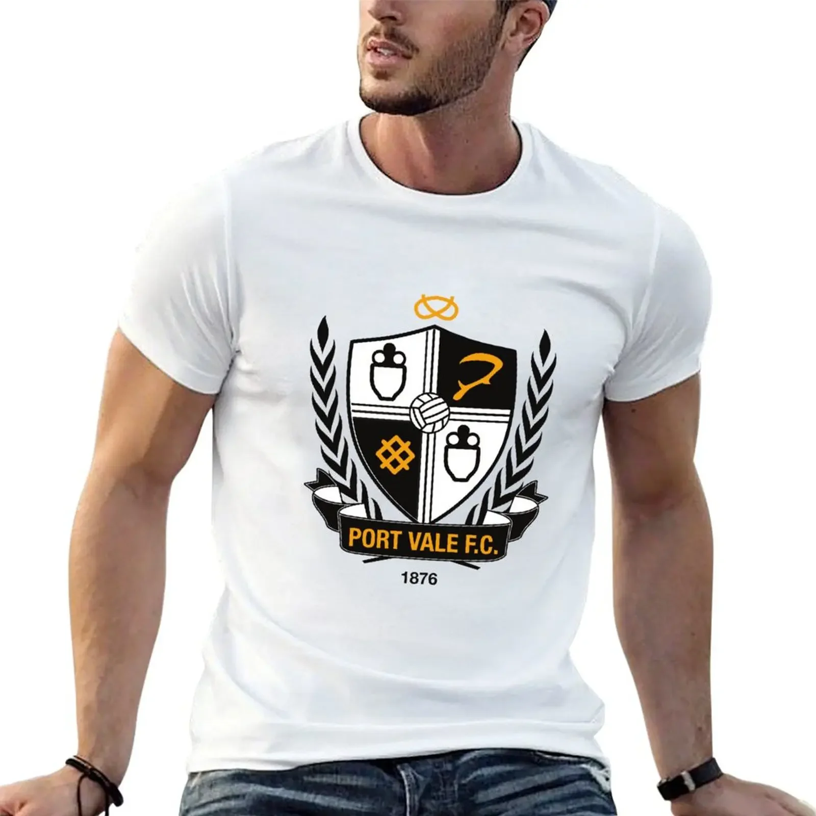 

Port Vale T-shirt customs design your own graphics aesthetic clothes fitted t shirts for men