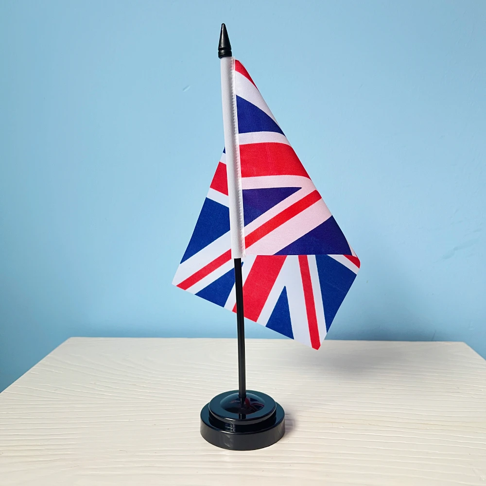 14x21cm Office Desk Flag United Kingdom National Flag Union Jack UK British England Country Banner