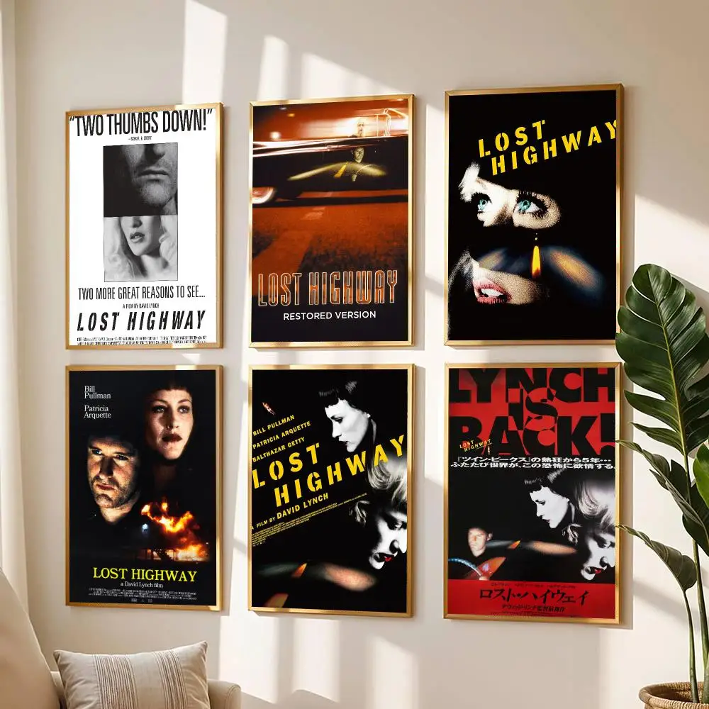 classic movie L-Lost Highway-Y Painting Calligraphy Boho Botanical Decor for Living Room  Elegant Home Style
