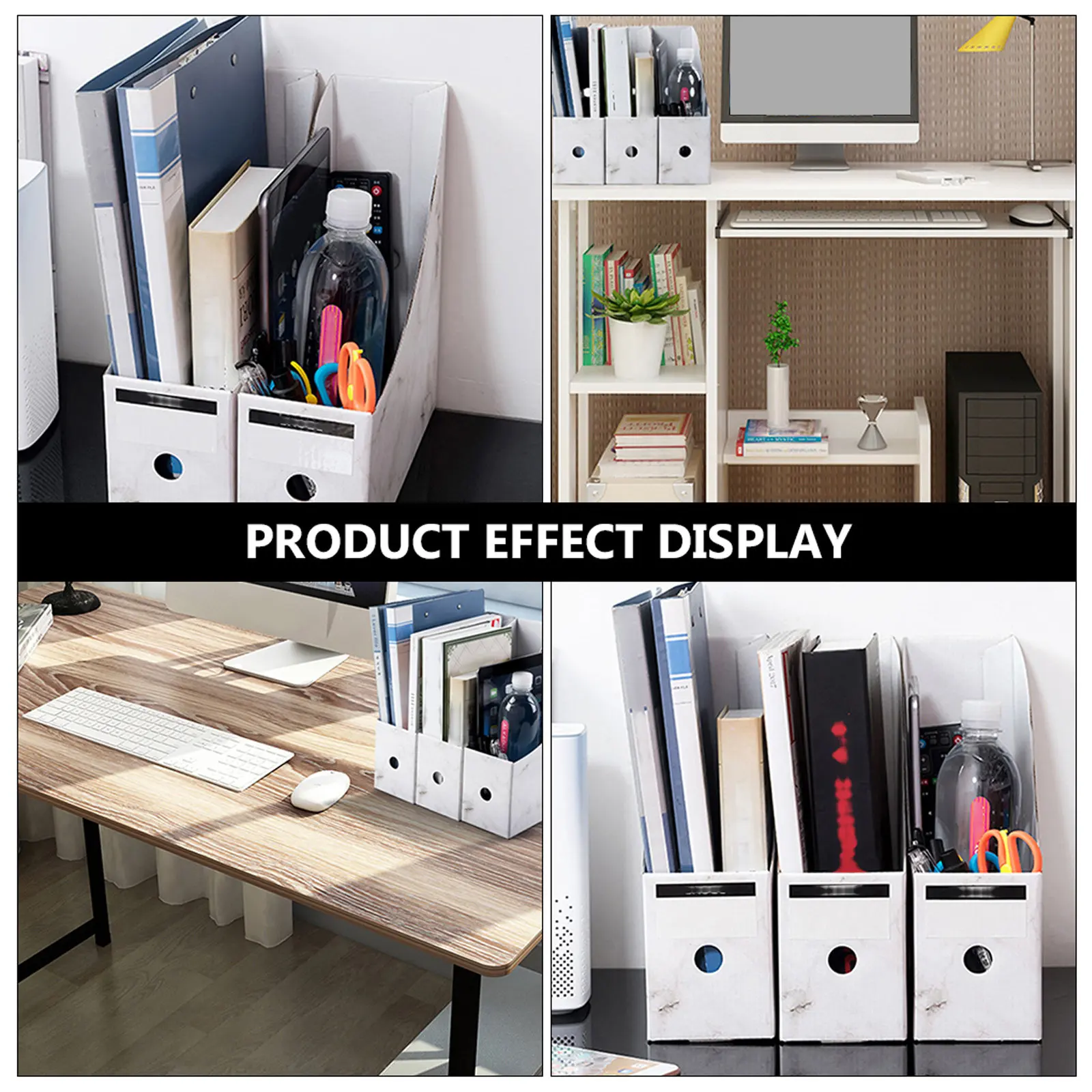 

5Pcs Premium Desktop File Organizer Rack for Documents Magazines Newspapers Letters Files Modern Design Office Study Desk