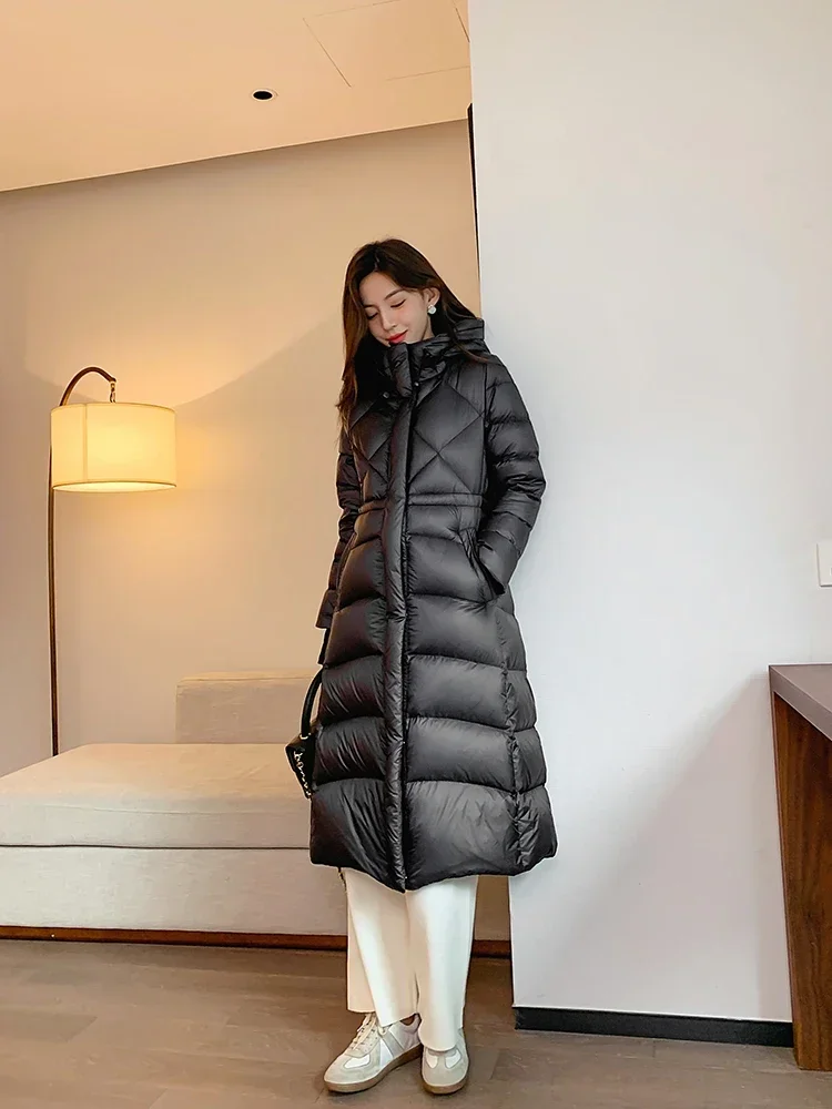 Thick Down Jackets for Women 90% White Goose Down Coats Luxury Down Jacket Women Winter Hooded Coat Doudoune Hiver Femme