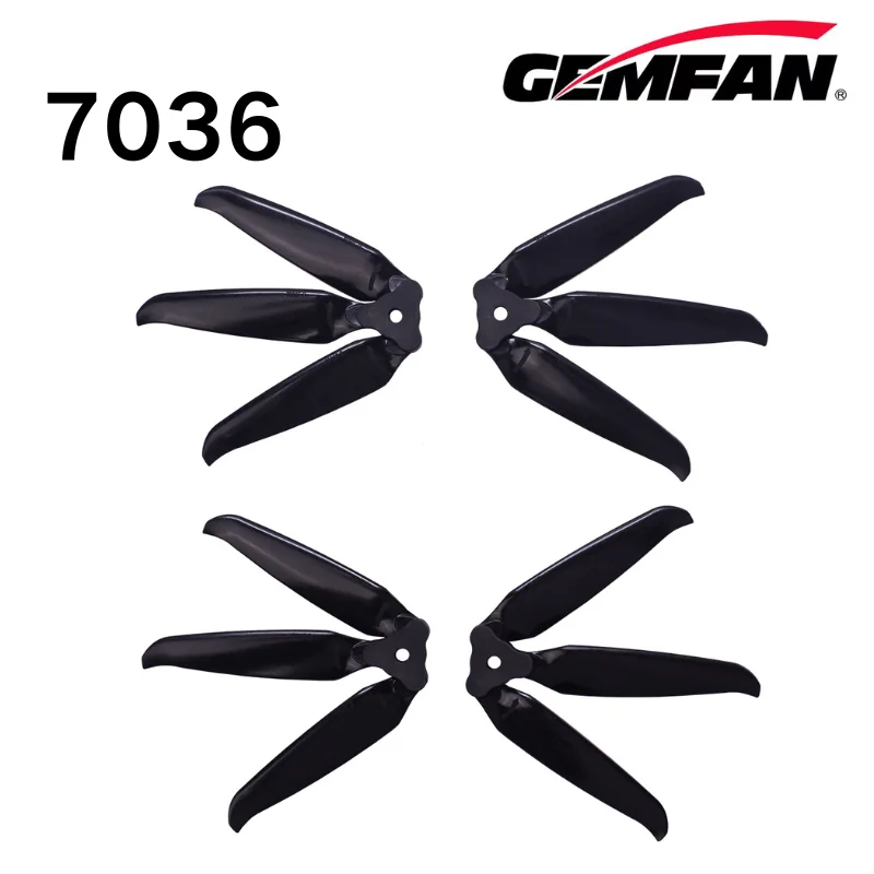 

Складной реквизит 7036 Gemfan 3 Balde Стекловолоконный нейлон сильный весло для многовинтовых дронов RC хобби Запчасти 2 пары DIY