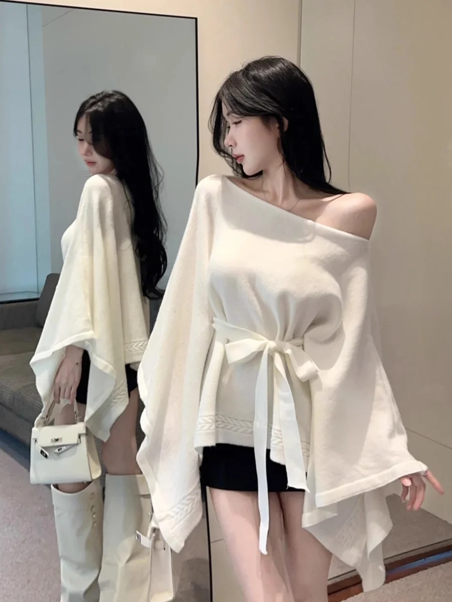 

Womens Pullovers Big Sizes Scandinavian Hygge Lifestyle Oversize Comfort Warmth Candles Fireplace Winter Concept Fashion Style