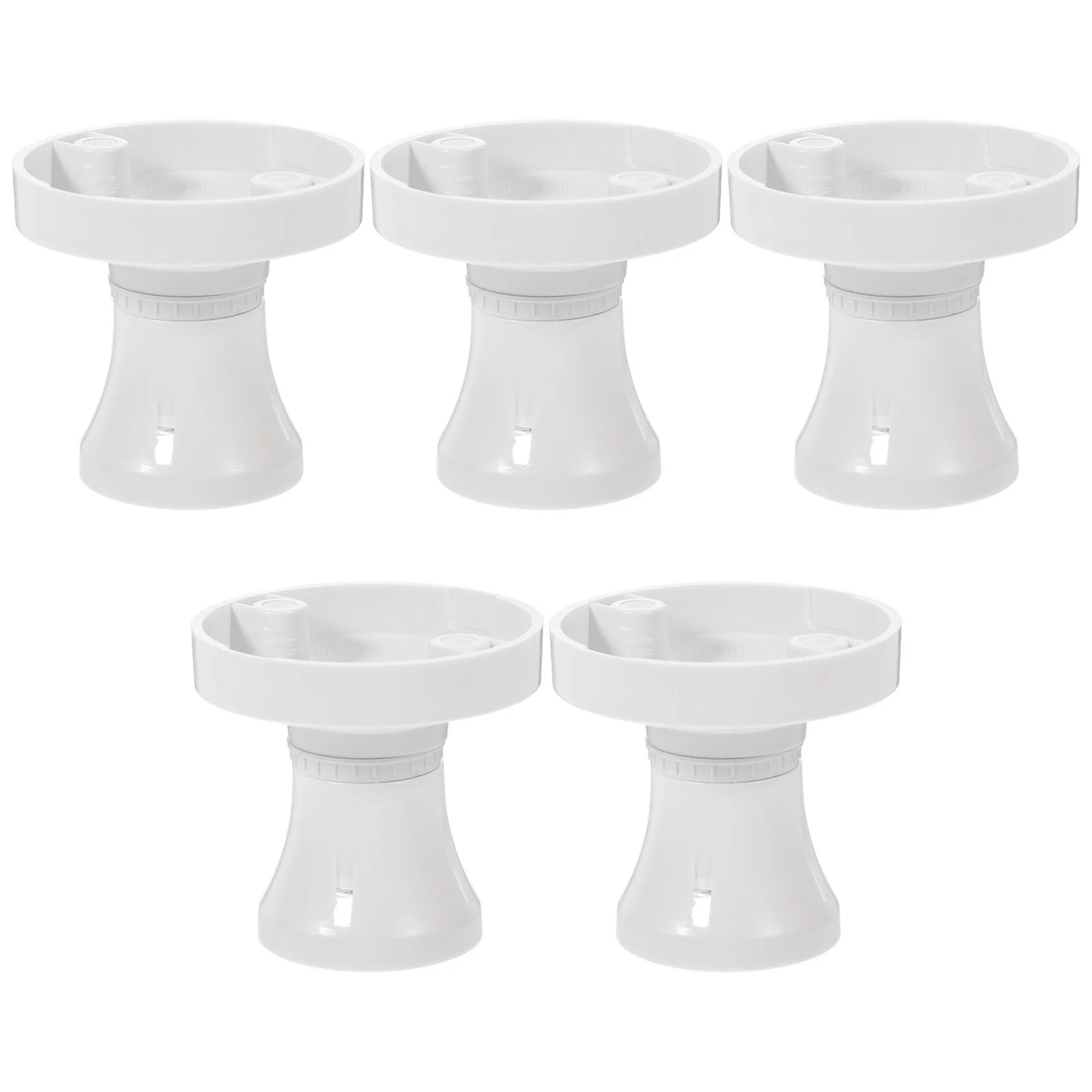 

5pcs E27 Socket Adapter White 76mm Screw Base Bulb Holder Fitting Light Bulb Base Adapter Kitchen Bedroom Shop Restaurant