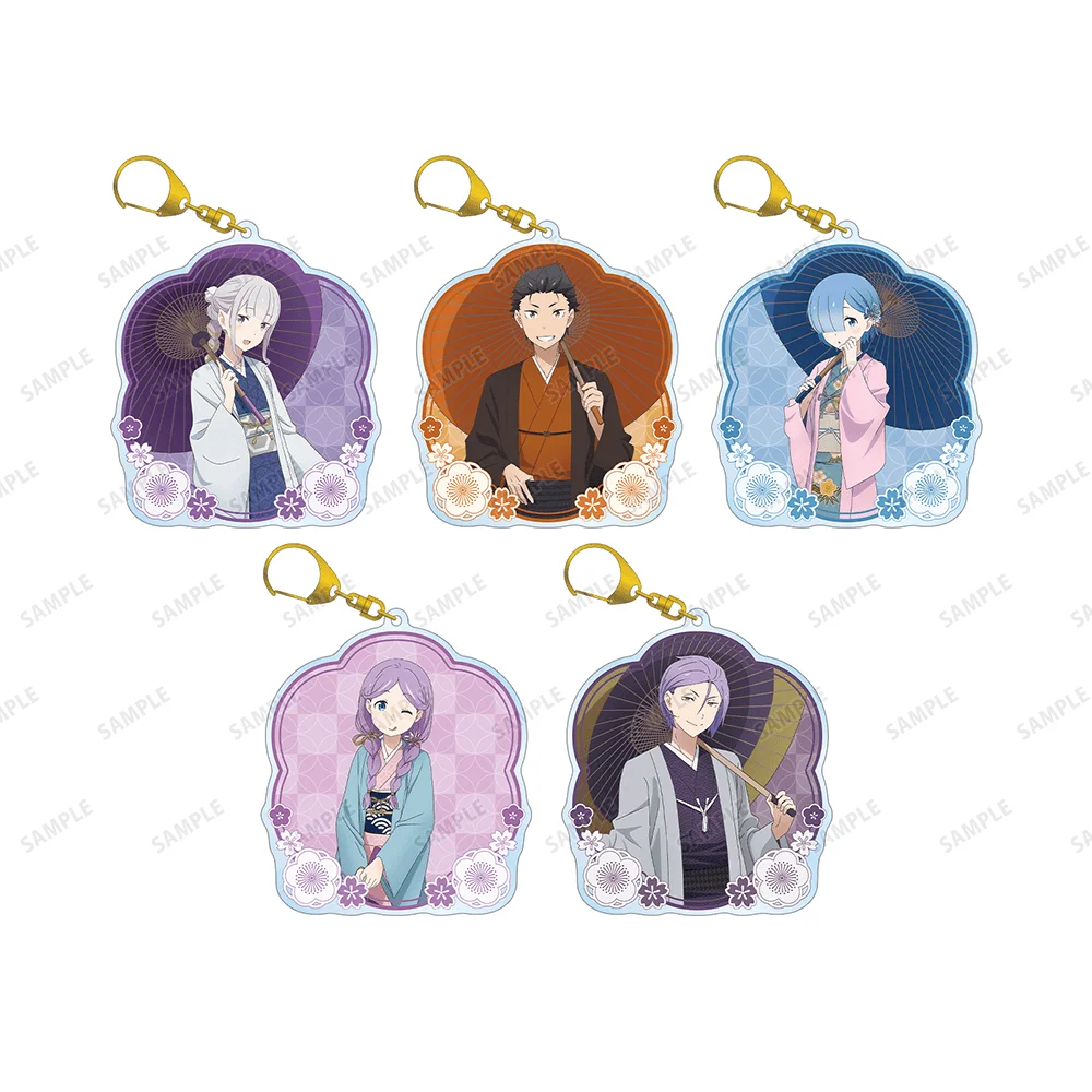 ReZero Re Zero Rem 6cm Acrylic Stand Keychain Anime Pendant Bag Charm Phone Strap Schoolbag Accessory Fan Gift