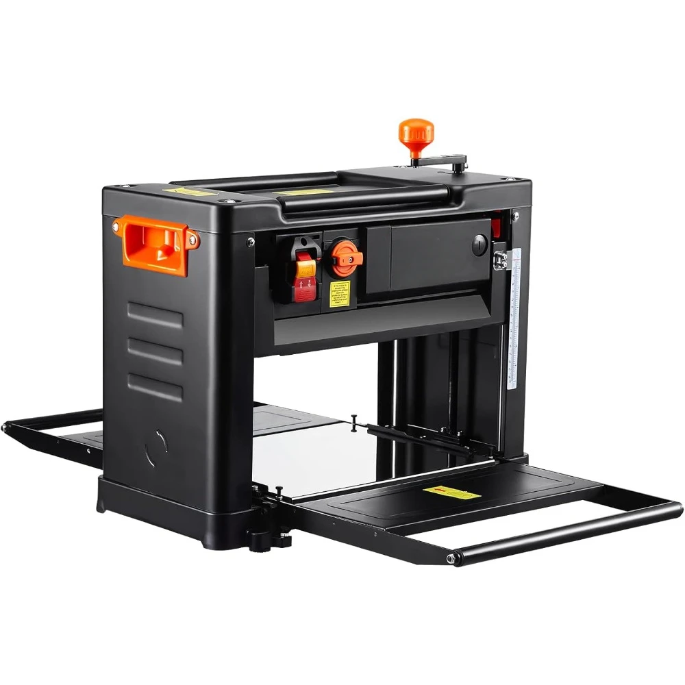 

Power Benchtop Planers, Three-Blade, Two Speed, 13" Width Worktable Thickness Planer with Extended Infeeding Table, Low Noise