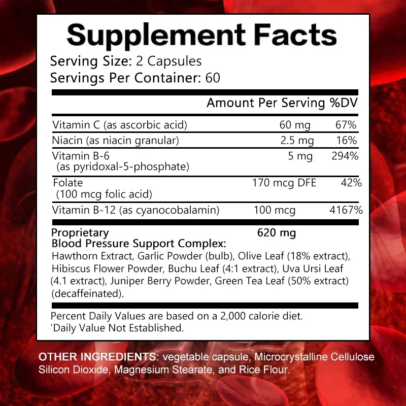 Blood Flow Optimizer Boosts blood circulation, artery strength, heart, dietary supplement