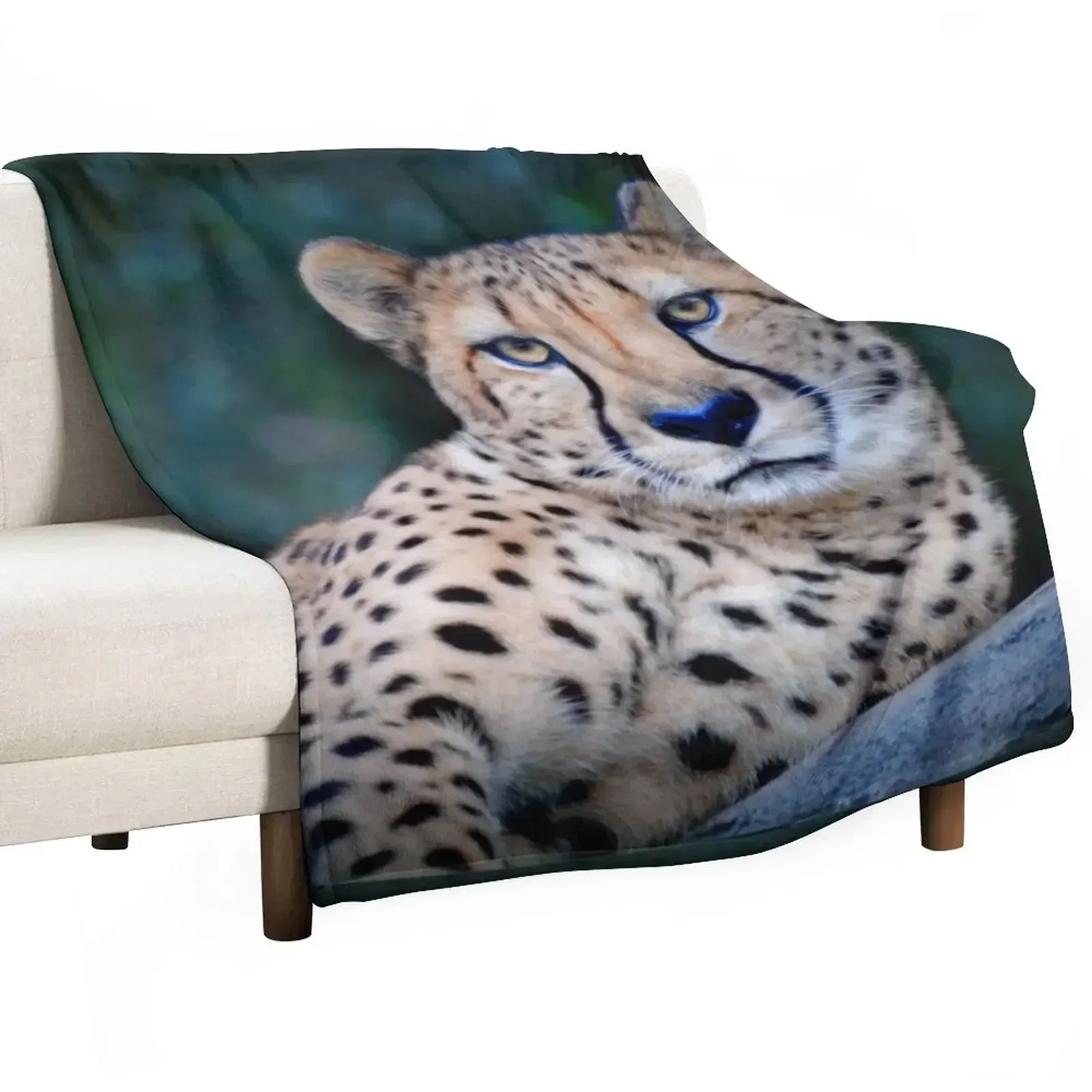 

Cheetah Throw Blanket Thermals For Travel Custom Shaggy Summer Beddings Blankets