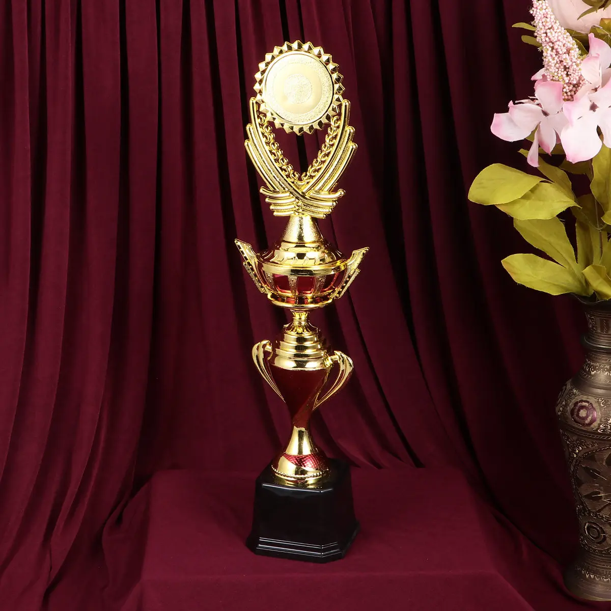 

1 шт. креативный пластиковый кубок-трофей для вечеринок, соревнований, награждений в классе, украшения для дома и офиса, 37 см