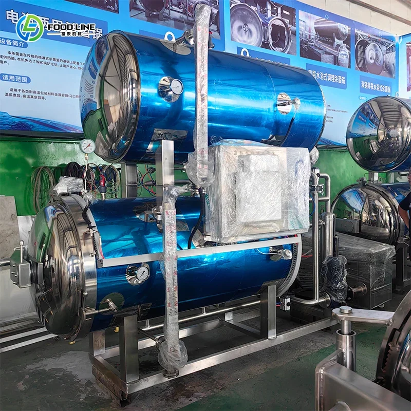 Customized Pet Food Retort Machine Hot Water Immersion Autoclave Sterilizer for Canned Pouch
