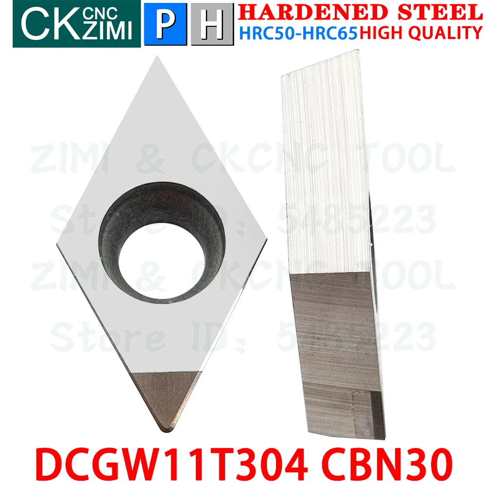 DCGW11T304 CBN30 DCGW 11T304 CBN เครื่องมือกลึงเม็ดมีดโบรอนไนไตรด์ เครื่องมือกลึงโลหะ CNC DCGW 11T3 สำหรับเหล็กชุบแข็ง