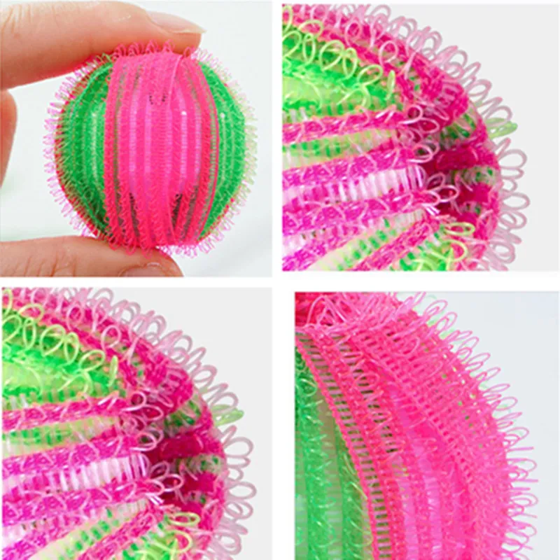 ลูกบอลกำจัดขนสัตว์เลี้ยงแบบใช้ซ้ำได้ สติ๊กเกอร์ขนสัตว์ ลูกบอลดักจับขนสัตว์ ไนลอน ลูกบอลซักผ้า ตัวกรองเครื่องซักผ้า