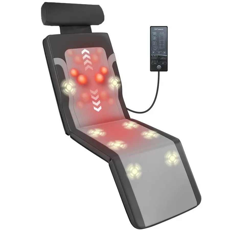 

Full Body Massage Mat with Heat, Shiatsu Back Massage for Chair, Deep Kneading Vibration amp Heating Massage Pad for Sofa, Recli