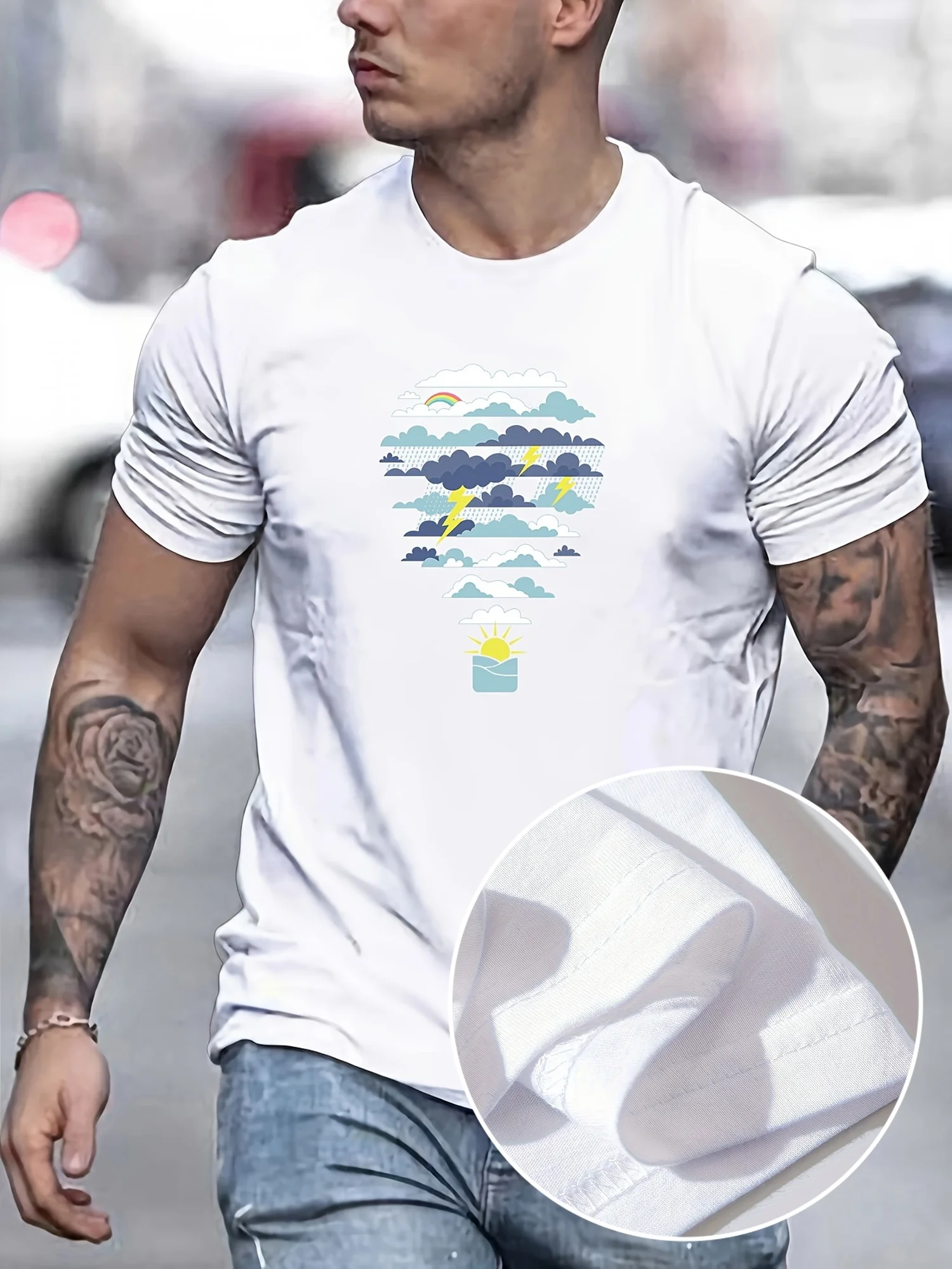 เสื้อยืดพิมพ์ลายบอลลูนอากาศร้อ - Men'S Fashion For Hot Weather บทวิจารณ์และราคา