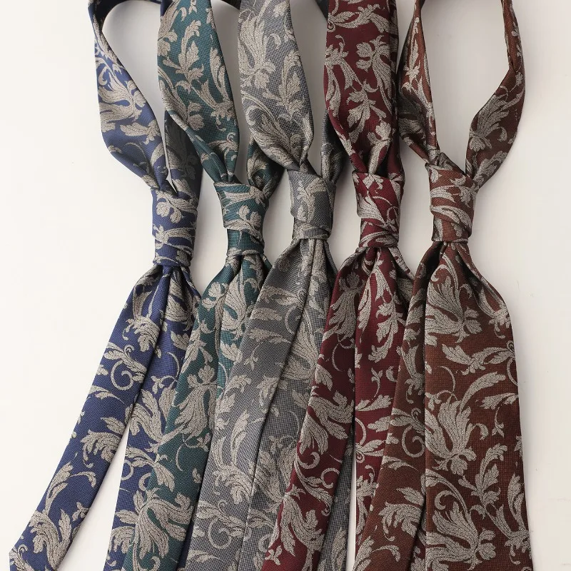 8cm Vintage Formal Tie, Classic Business Necktie, Gray Burgundy Blue Professional Wedding Groom Banquet Party Fashion Accessory